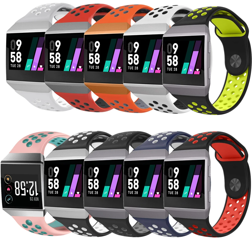 Tschick для Fitbit Ionic Bands мягкий силиконовый дышащий сменный Браслет аксессуар Smart Watch