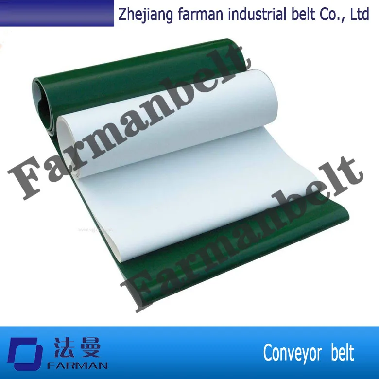 Зеленый белый PVC/PU конвейерная лента производители резиновый стальной шнур