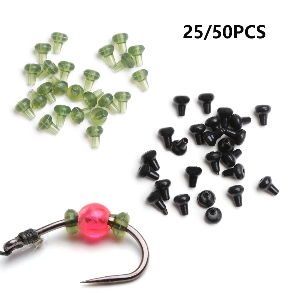 

25/50 шт. прозрачные/зеленые/черные всплывающие бусины, стоп-крючок, бусины, бусины для ловли карпа, рыболовный стоп, рыболовные инструменты дл...