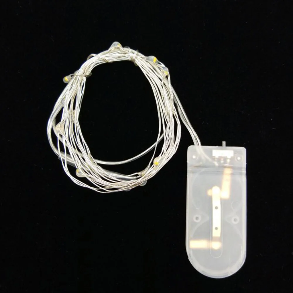 5 шт./партия СВЕТОДИОДНЫЙ медный провод струнный свет 2 м 20 светодиодный кнопочный
