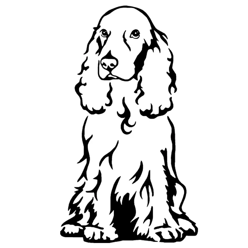 Стикер для автомобиля 3D 8 7*15 см Cocker Spaniel забавный стикер наклейки и на заднее окно