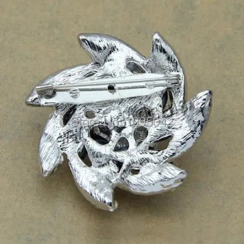 Free shipping!!!Resin Brooch High quality Zinc Alloy with Resin Flower platinum color plated faceted &amp rhinestone | Украшения и