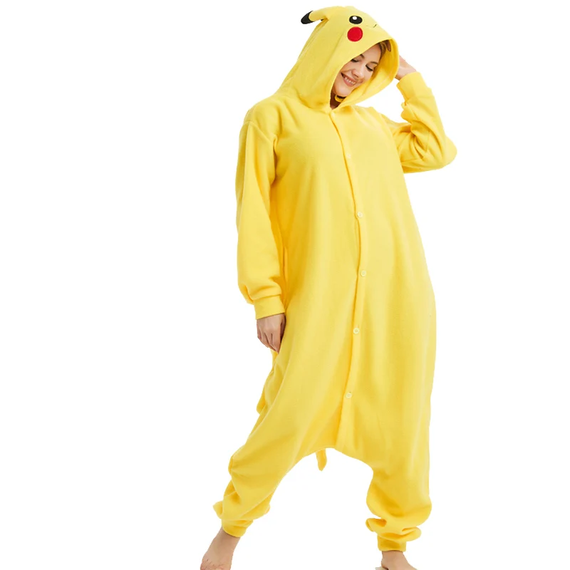 Забавный Kigurumi для костюм косплея Для Взрослых Покемон Пижама комбинезон с