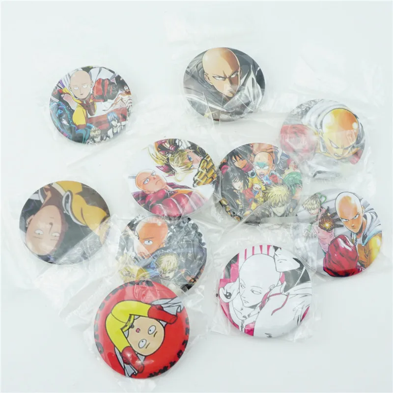 10 шт./компл. японский аниме ONE PUNCH MAN Saitama значки брошь нагрудное украшение