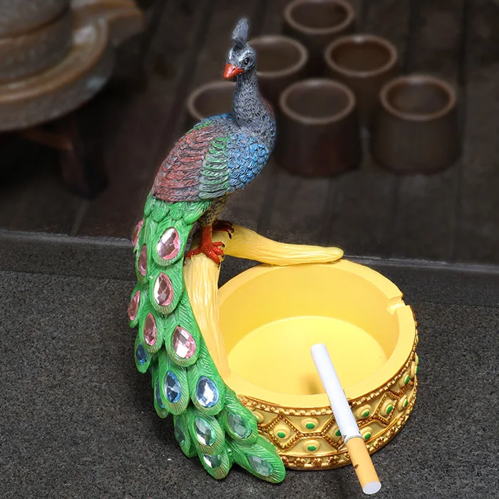 Пепельница в форме павлина антипригарная для гостиной офиса бара | Дом и сад