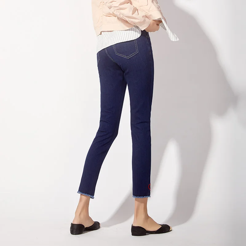 LEIJIJEANS Новое поступление весенние узкие джинсы с 9 точками на талии классические