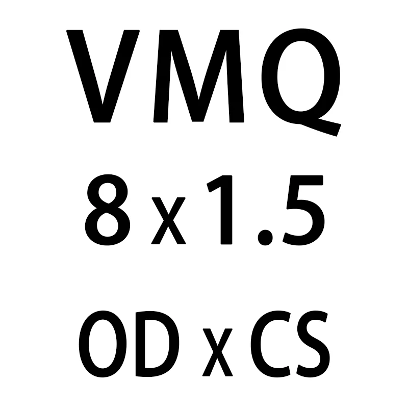 10 шт./лот белые силиконовые уплотнительное кольцо из силикона/VMQ 1,5 мм Толщина OD4/5/6/7/8/9/10/11/12/13 мм уплотнительное кольцо резиновое уплотнительное кольцо шайба - Цвет: OD8mm