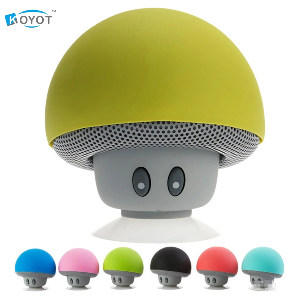 Милые Беспроводной Mini Bluetooth Динамик Портативный гриб Водонепроницаемый стерео