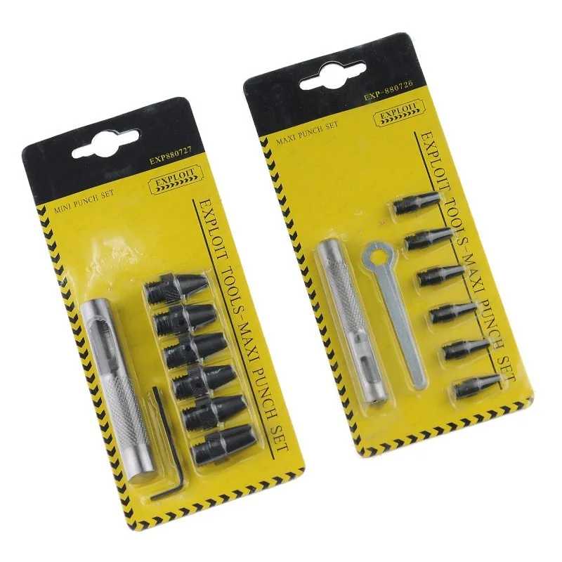 Набор отверстий для кожи 6 шт. 2 5 мм точных в коже или пластике с запасной