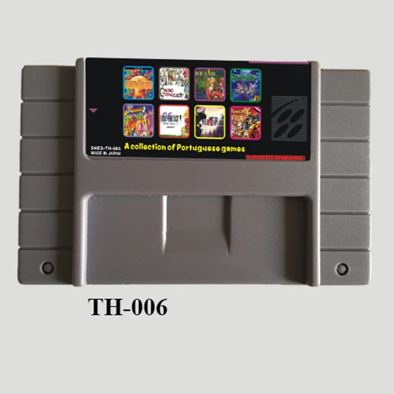 Th006 игра Collecton 8 в 1 Поддержка сохранить Функция 16 бит серый карточная для США NTSC