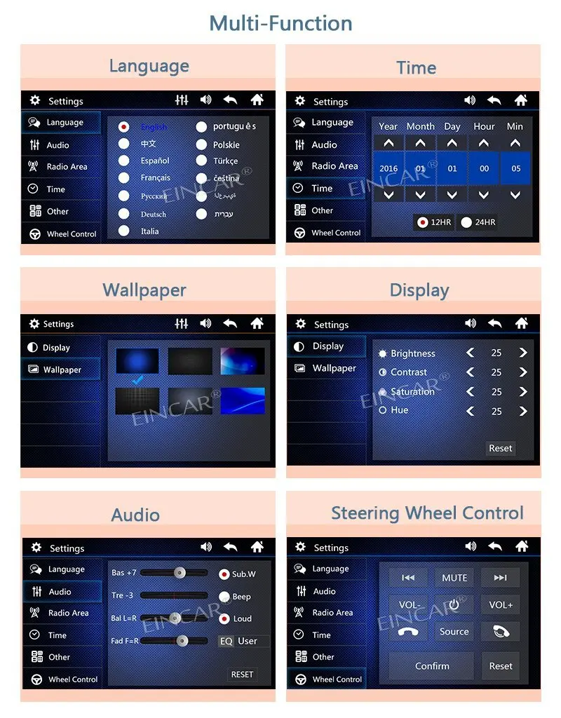 Автомобильный стерео Bluetooth In Dash 2 Din аудиоприемник MP5 плеер/USB/SD карта/AUX/FM радио