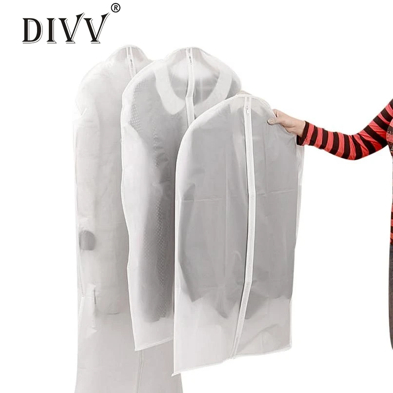 Защитный чехол DIVV для одежды костюма платья куртки пальто пылезащитный дорожная