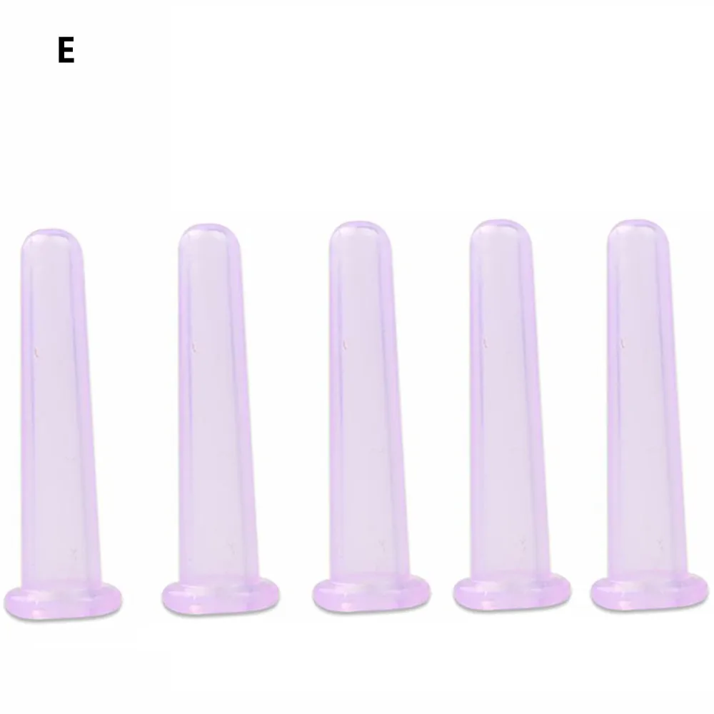 Женская мода 5 шт Мини лицевые глаза силиконовые банки всасывание лифтинг