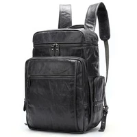 men backpack waterproof genuine leather laptop backpack for teenage large capacity travel school bag fashion big bagpack mochila