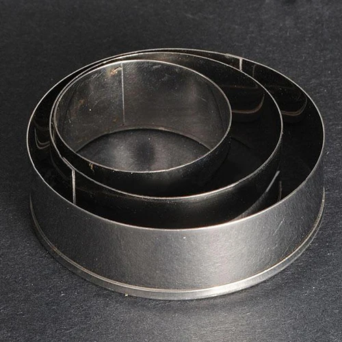 Горячее предложение 3 шт./компл. Круглый Круг из нержавеющей стали для печенья