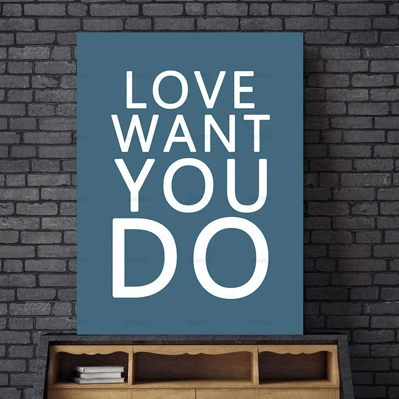 

Wall art abstract letter art Picture wall painting art canvas Picture decor poster canvas painting print Wall Picture no frame
