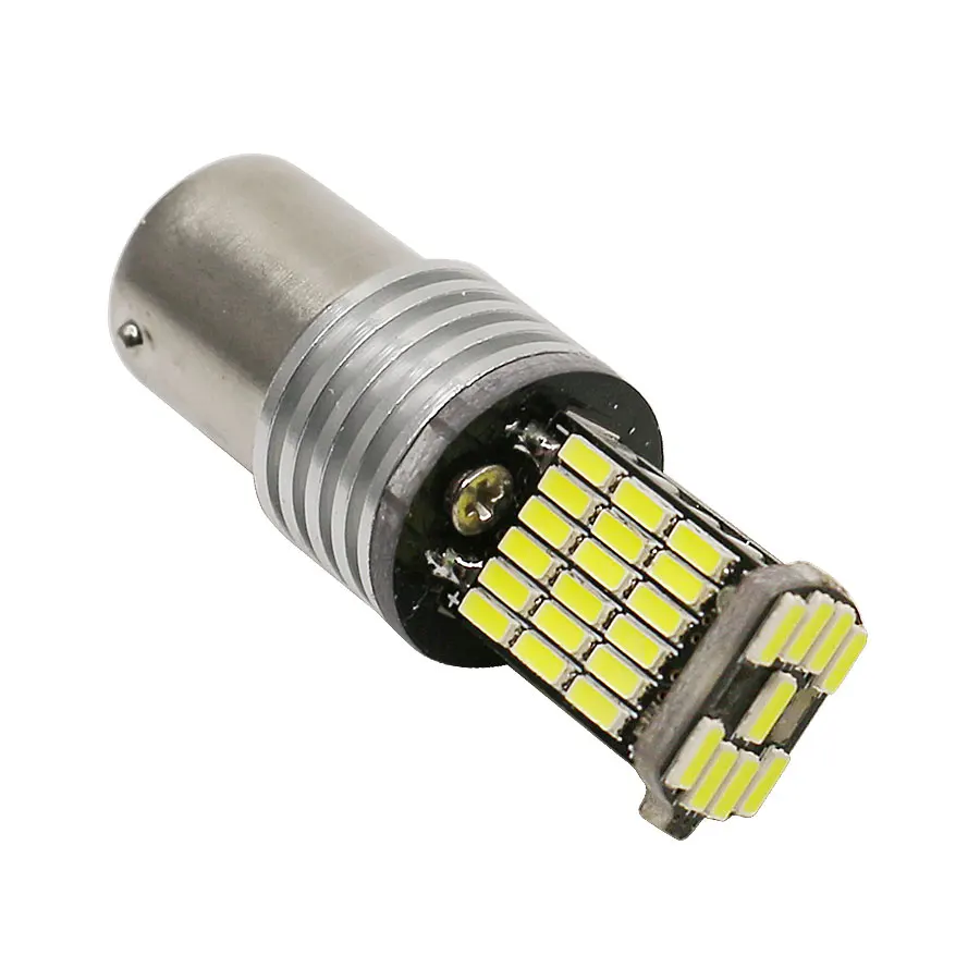 HYZHAUTO 1156 P21W светодиодный фонарь S25 BA15S автомобильная лампа 850LM 4014 45SMD авто заднего