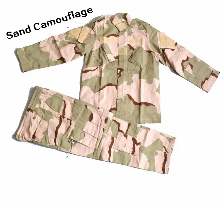Desert Camo Наружная камуфляжная форма для страйкбола, Детский костюм, военная Боевая форма одежды, комплекты одежды, камуфляжный спортивный комплект для мальчиков - Цвет: Desert Camo