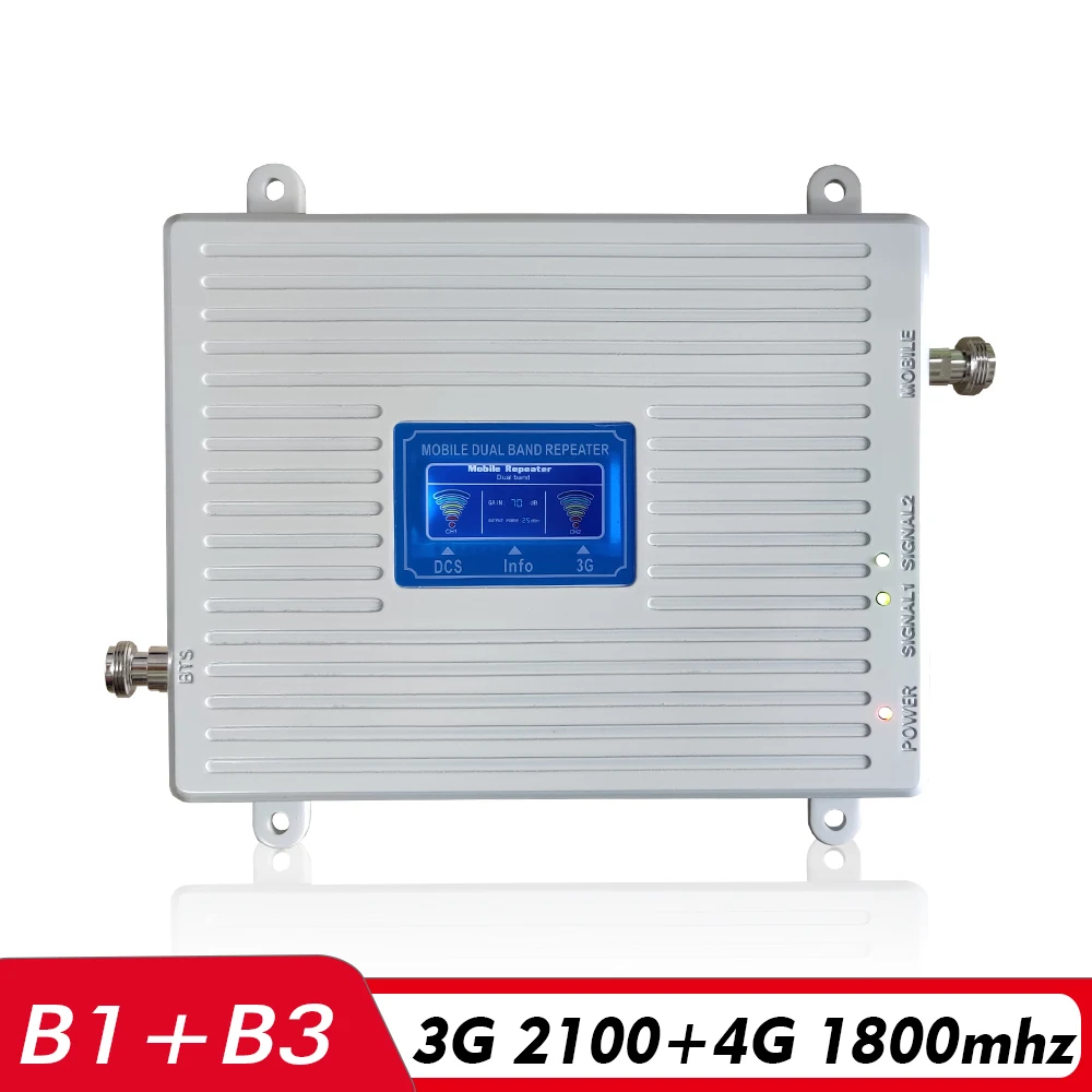 Ретранслятор 3G 4G двухдиапазонный усилитель DCS/FDD LTE 1800 + WCDMA/UMTS 2100 _ Усилитель