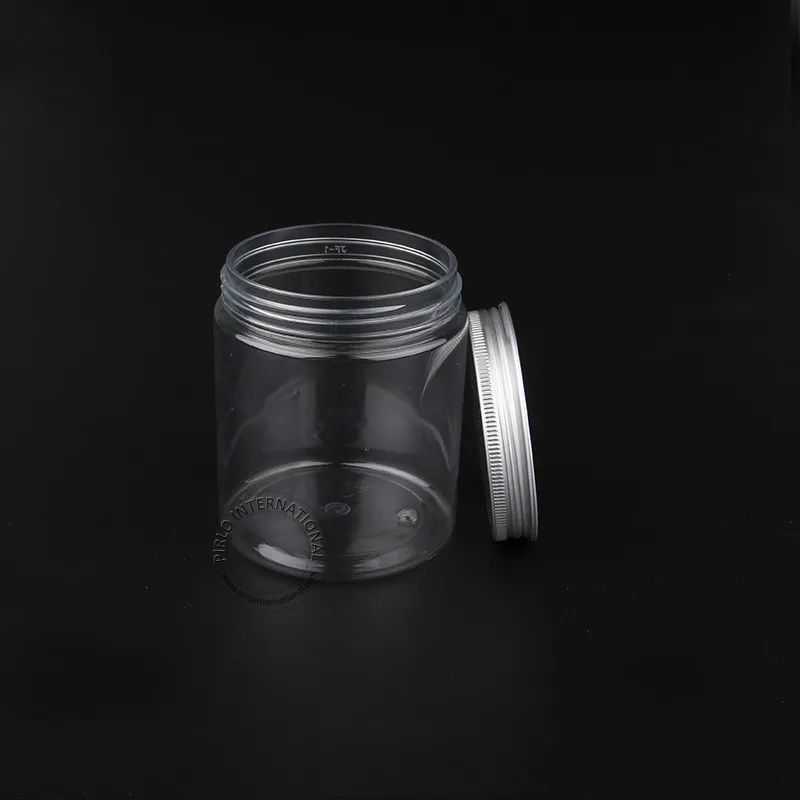 10 шт./лот 250 грамм/250 мл Clear Пластик Крем Jar 8 унц. пустой ПЭТ макияж контейнеры