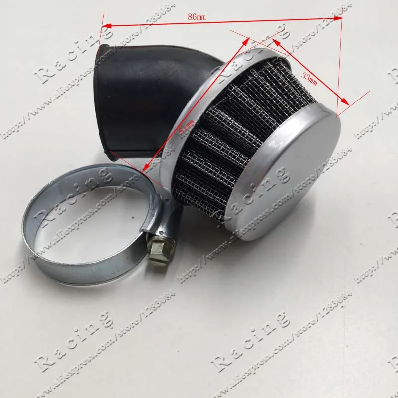 

Bent Air Filter 35mm Angled Neck Pit Dirt Bike Quad ATV Go Kart Motor Moped Scooter Motocross Motorcycle Parts