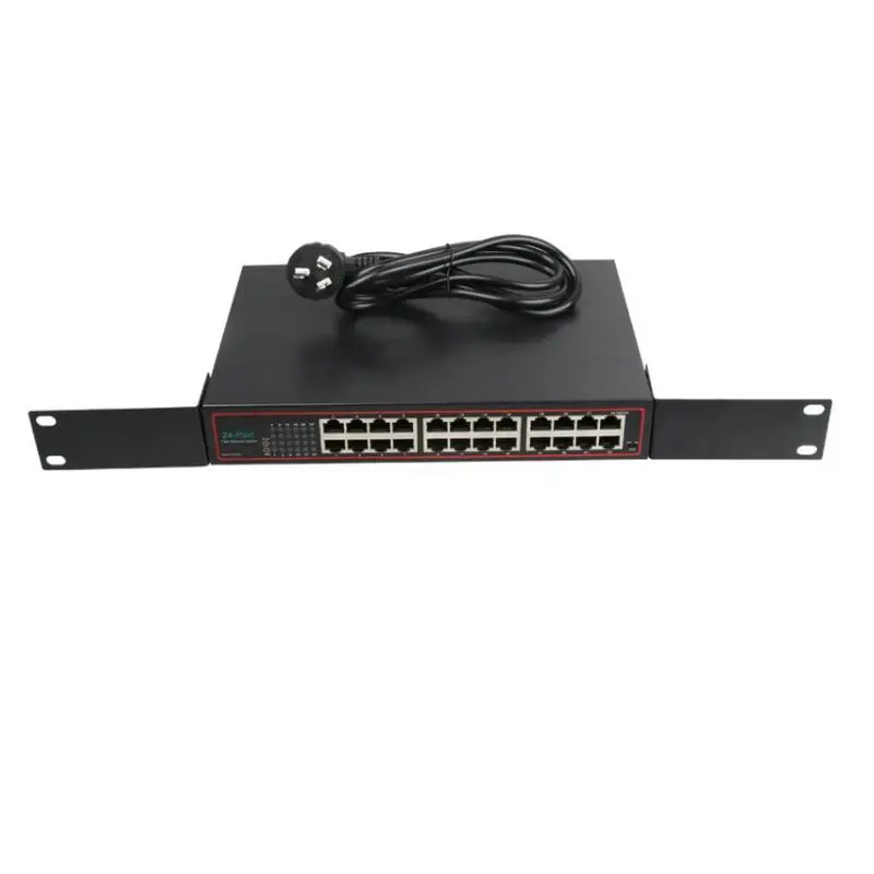 24 Порты и разъёмы RJ45 Ethernet сетевой коммутатор gigabit 10/100 Мбит/с VLAN sup Настольный
