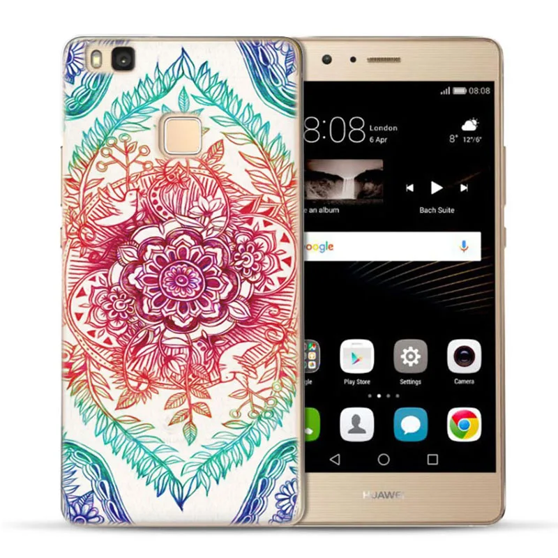 MLCRIYG мягкий чехол для телефона Huawei P9 Lite/P8 Lite/P10Lite красочный из ТПУ с цветочным