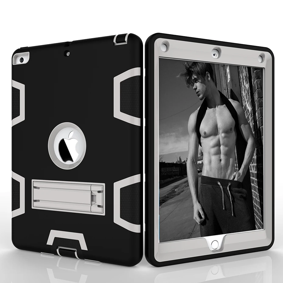 Ударопрочный чехол для Apple iPad 9,7 дюймов новая подставка для детей силиконовый Жесткий Полный корпус защитный чехол для iPad
