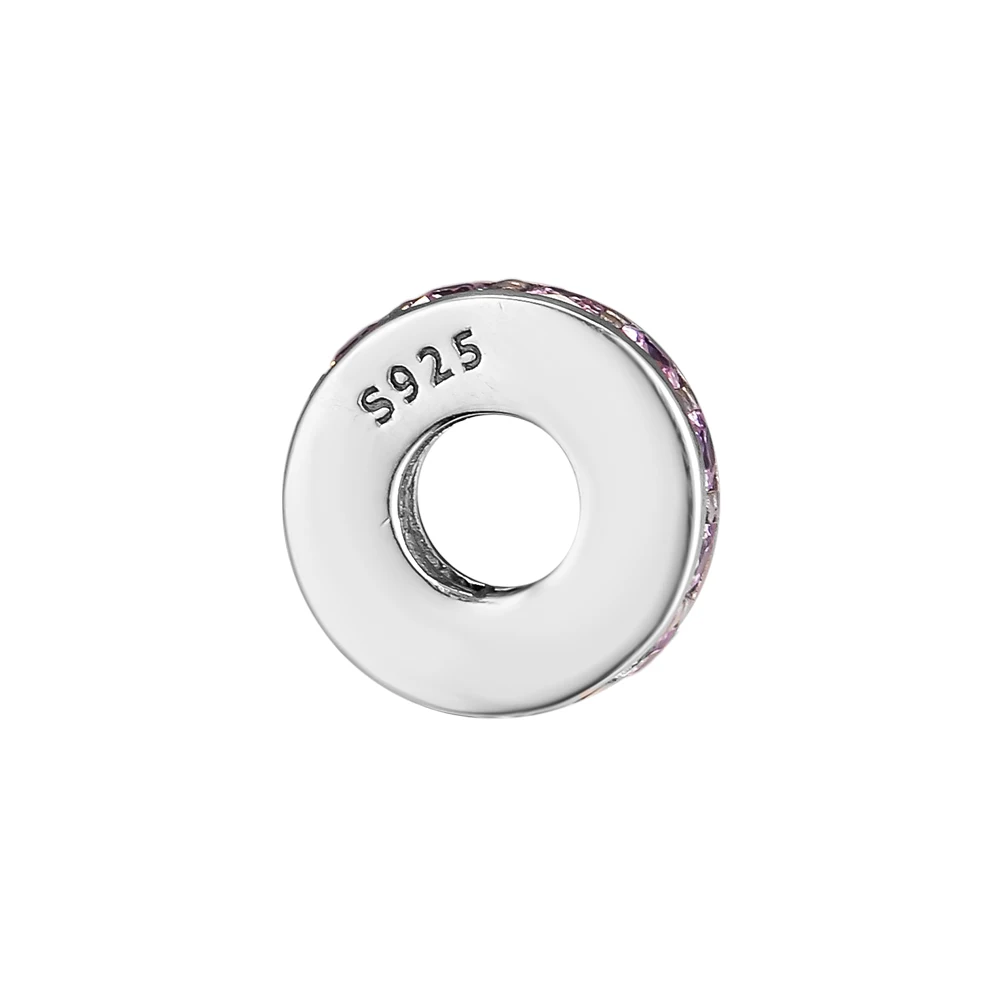 Fits For Pandora Bracelets Eternity Charms with Blush Pink Crystal 100% 925 Sterling Silver Beads Free Shipping | Украшения и