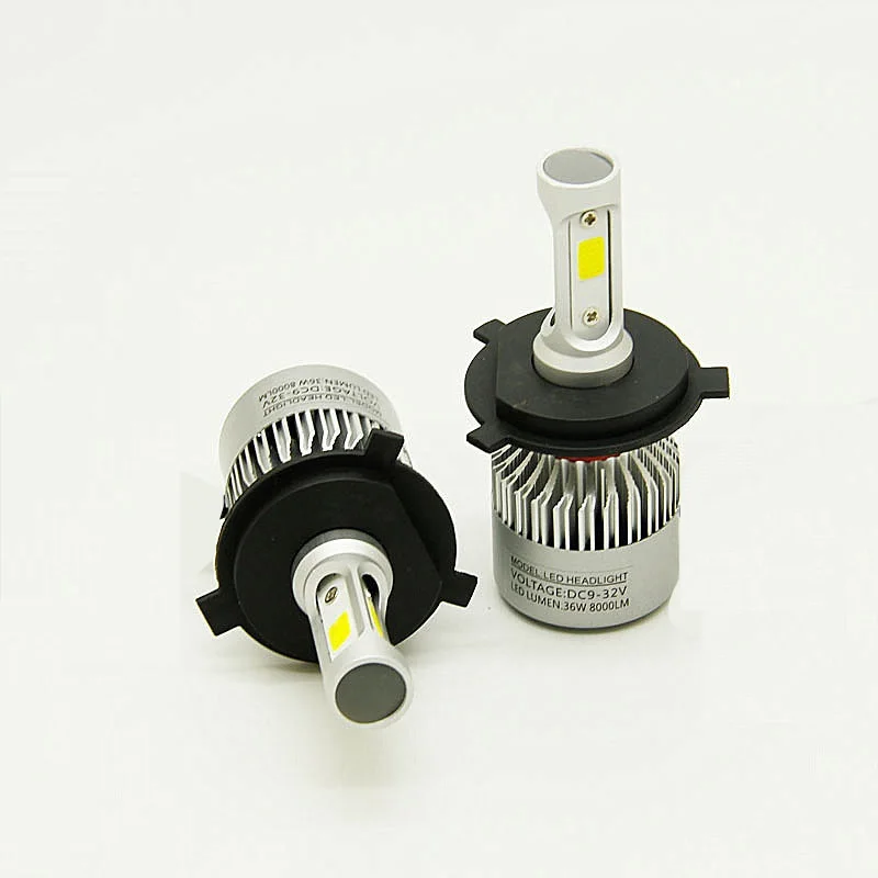 2 шт. turbo поклонников led h7 h4 Супер фар автомобиля луковицы h1 h3 h8 h11 9005 9006 72 W 8000LM свет |