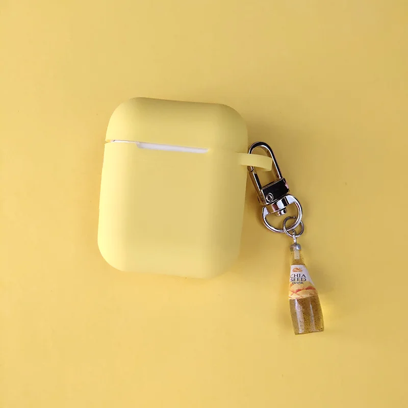 Простая красивая бутылка для вина красный Силиконовый чехол для Apple Airpods чехол Аксессуары Bluetooth наушники сумка защитный чехол подарок
