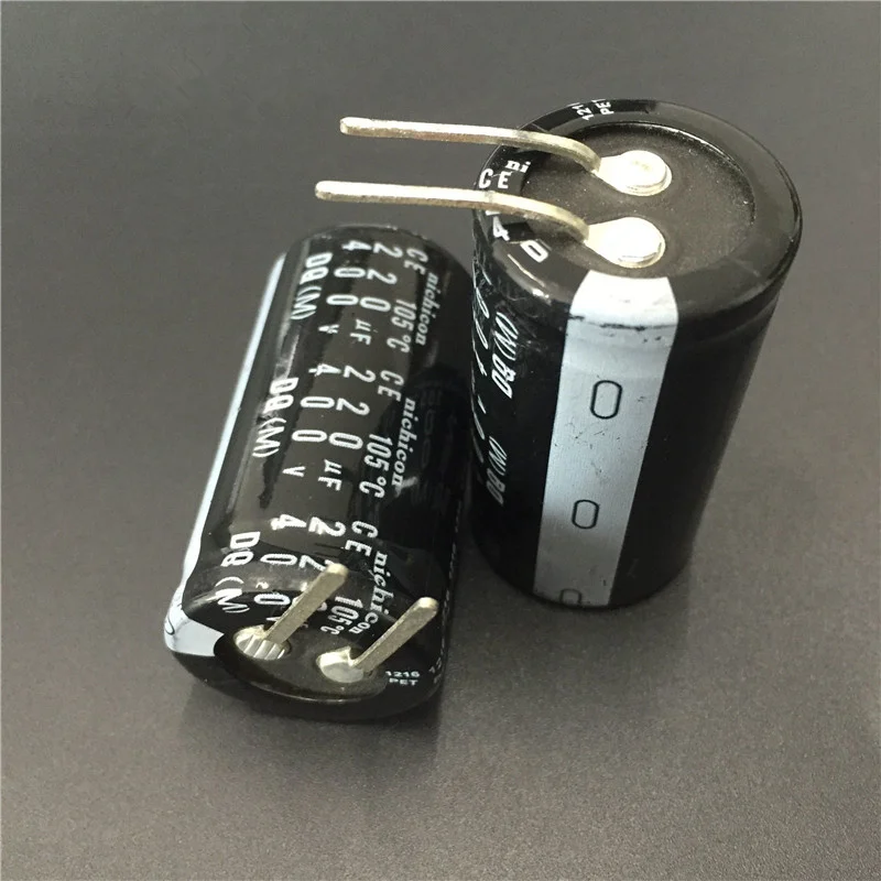 2шт 220мкФ 400В NICHICON DQ серия 25х40 мм 400V220uF горизонтальный монтажный Тип алюминиевый