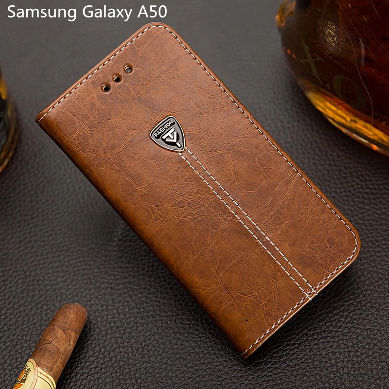 EFFLE для samsung Galaxy A50 Чехол книжка из искусственной кожи задняя крышка телефона 6 4