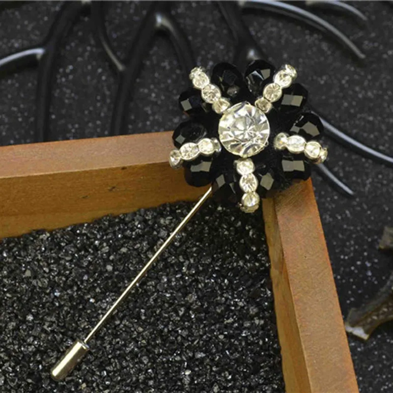 Женская и мужская длинная брошь в форме цветка 15 дизайнерских разноцветных