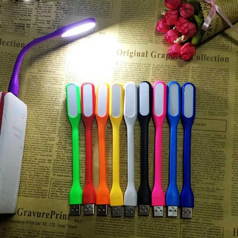 Ультраяркая Светодиодная лампа 1 2 Вт с USB для ноутбука компьютера ПК портативная