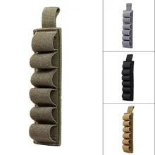 Tactical Hunting Hook Loop 6 Rounds Shell Holder Shotshell Insert Card Strip With Adhesive Back For 12 Gauge