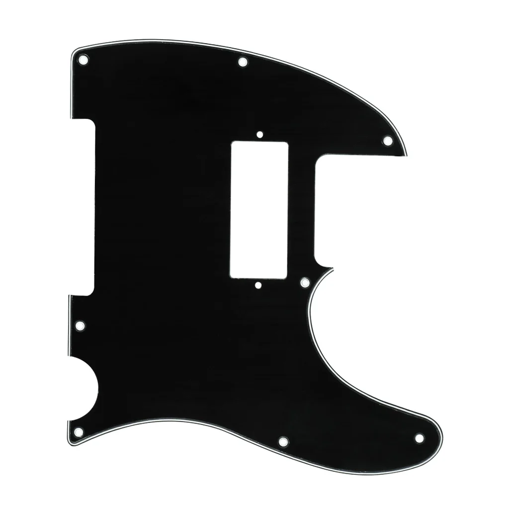 Мини-хамбакер Guiatr Pickguard черный ПВХ 3-слойный с винтами для гитарных частей и