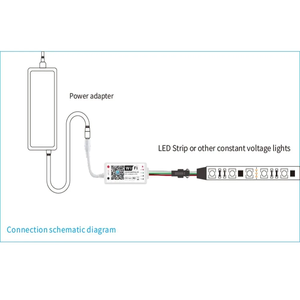 Фото WiFi Wireless LED Smart Controlle for RGB WS2811 UCS1903 WS2812B SM16703 SK6812 Strip Amazon Alexa Google UP to 2048 Лампы и WiFi Wireless LED Smart Controlle for RGB WS2811 UCS1903 WS2812B SM16703 SK6812 Strip Amazon Alexa Google UP to 2048 Лампы и