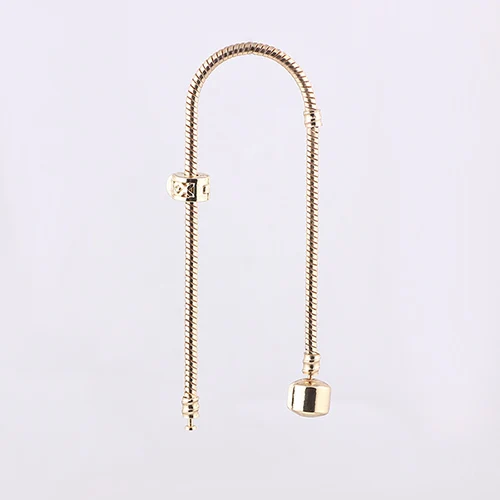 Медный стоппер золотого цвета с буквами X ажурные Клипсы из бисера Европейский