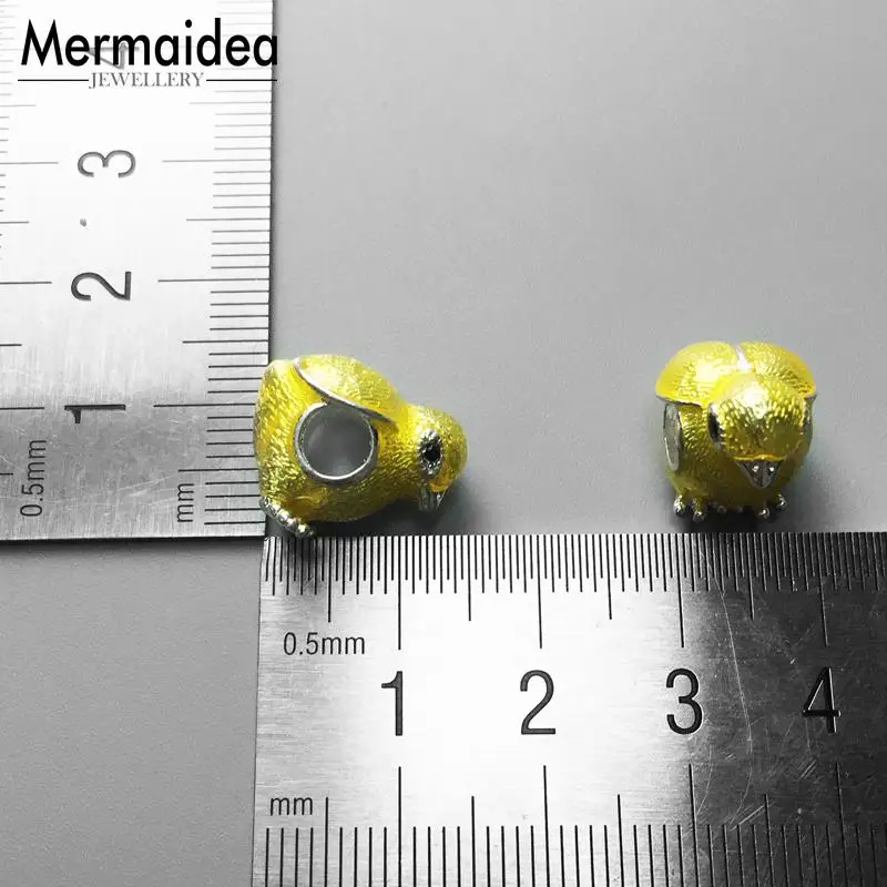 DIY Beads Antique Chicken 5mm Hole Fashion silver plated Jewelry Cute Gift For Women Girl Fit Bracelets Necklace Choker 2020 New | Украшения