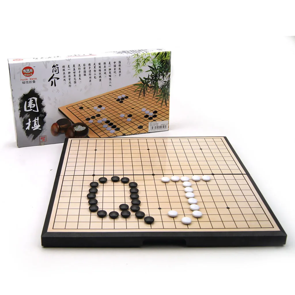 Игровой набор Go шахматная доска складная игра Goban 301 магнитных камней WeiQi Puzzle