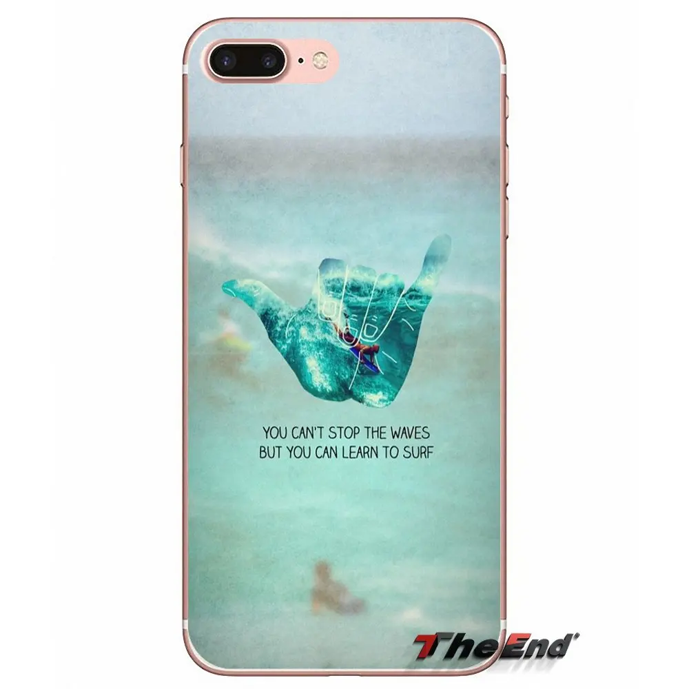 Чехол для Huawei G7 G8 Ascend P7 P8 P9 Lite Honor 4C 5X 5C 6X Mate 7 8 9 Y3 Y5 Y6 II Pro Learn to Surf Love Like Girls Quote|mate 7|honor