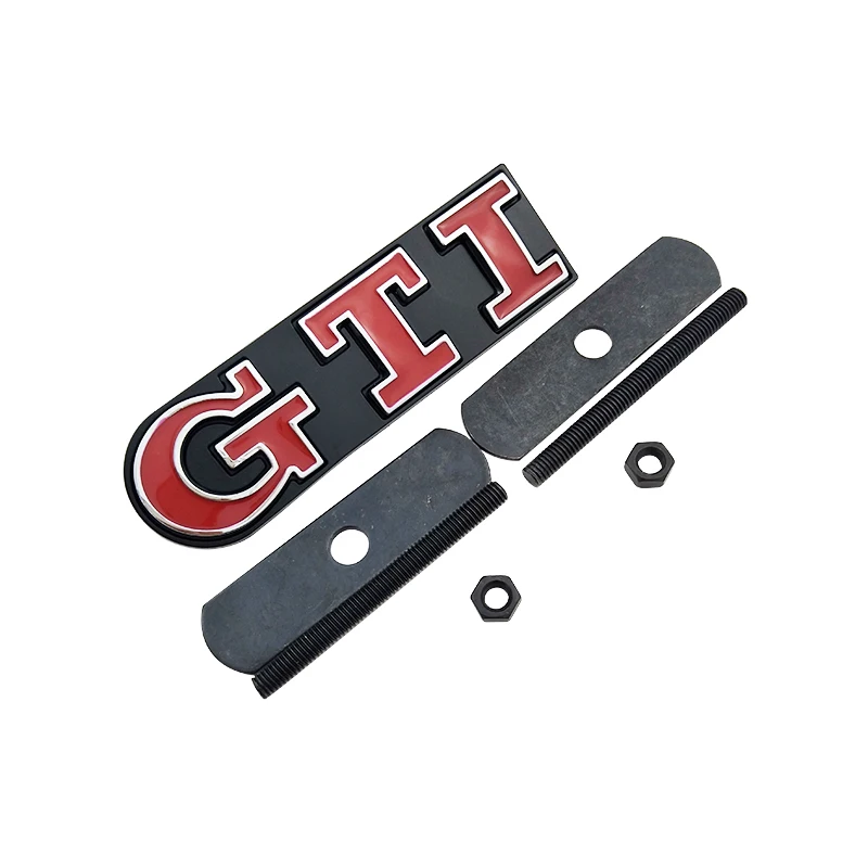 3D металла GTI Chrome передняя решетка автомобиля EmblemCar головы Гриль Знак Стикеры для