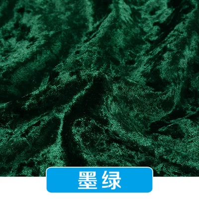 20 dark green Высокое качество эластичные золотые бриллианты Вельветовая ткань ледяная бархатная ткань - Цвет: 20 dark green