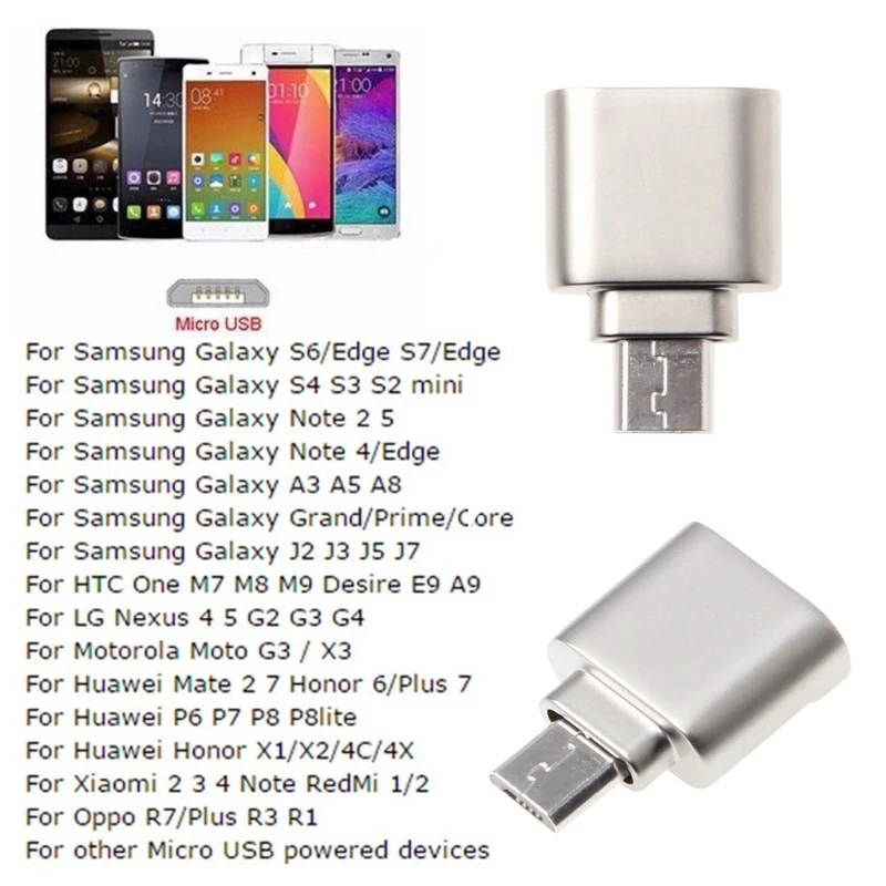 

Micro USB OTG TF Micro SD Card Reader Adapter For Samsung Xiaomi Huawei Android