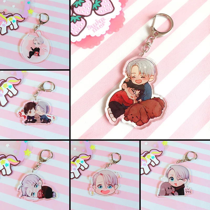 Брелок YURI on ICE Victor Nikiforov Yuri подвеска Katsuki брелок для косплея сумка телефона