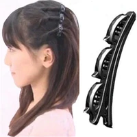women magic spring buckle clips diy hair stylingquick making tool hair styling accessories