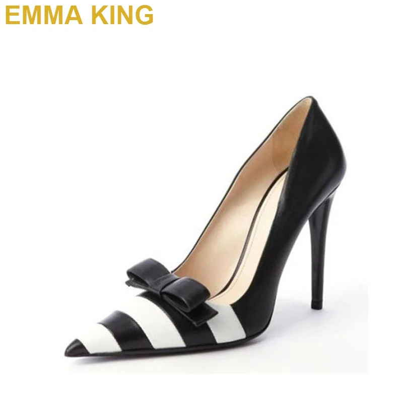 

Черный, белый цвет в стиле пэчворк; Туфли на шпильках; Туфли-лодочки; Модные женские туфли на высоком каблуке; Женские туфли-лодочки с острым ...