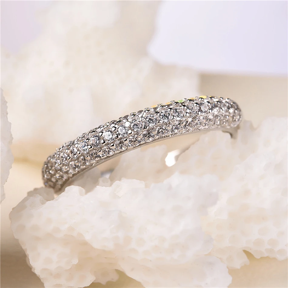 Женское кольцо из серебра 2018 пробы с кристаллами|ring fashion|ring forrings for women |