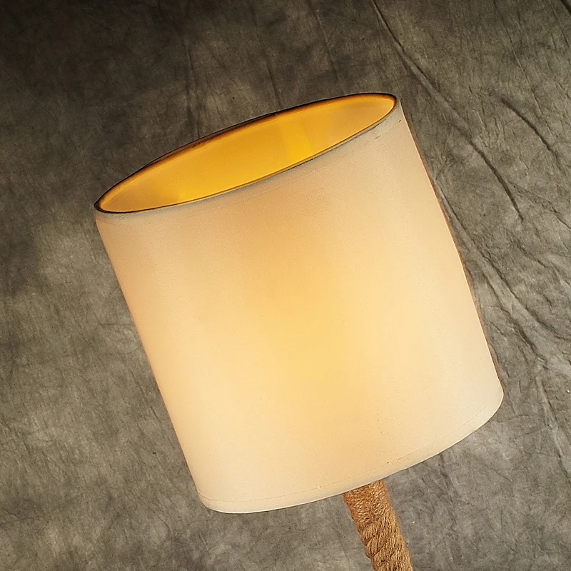 Оригинальная лампа модные настольные лампы в стиле ретро веревка лофт